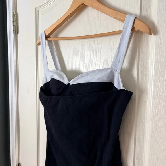 Reformation black and white Nelle Knit Midi Tank Dress, Medium - Picture 5 of 16
